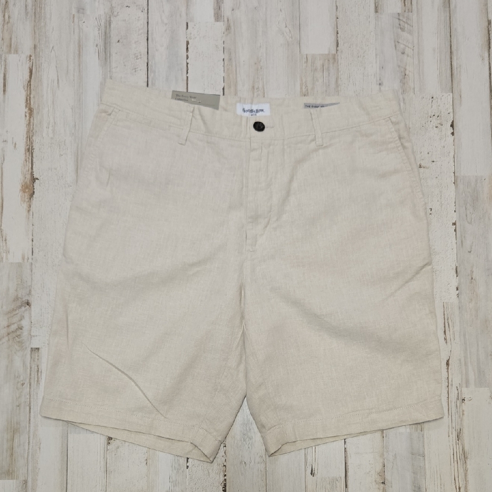 Men's Goodfellow Beige Flat front Shorts